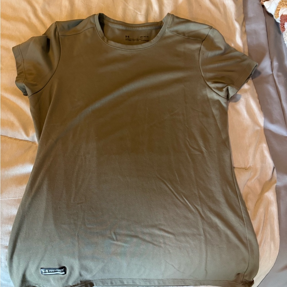 Under Armour Olive HeatGear Tee (2)